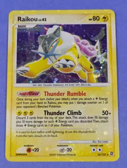 Raikou - 16/132 - Holo Rare Secret Wonders - Pokemon Card - LP - Image 1