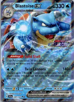 Blastoise ex (Stellar Crown Stamp) Double Rare Miscellaneous Cards & Products 03 - Image 1