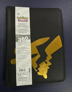 Ultra PRO Elite Series: Pokemon Pikachu 9-Pocket Zippered Binder Holds 360 Cards 74427157722 - Image 1
