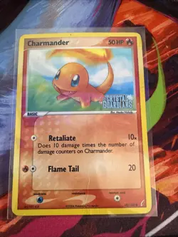 Pokemon Crystal Guardians 48/100 Charmander Reverse Holo Stamped Pokemon Card - Image 1