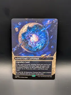 MTG - Gemstone Caverns - Non-Foil BORDERLESS - Legendary Land - EOS #16 - Mythic - Image 1