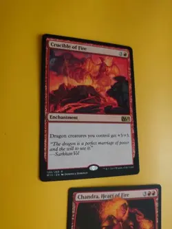 Chandra, Heart of Fire M21 & Crucible of Fire. M15 red MTG 2 Card. - Image 5