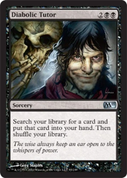 Diabolic Tutor - Magic 2011 (M11) #93/249 MTG Magic The Gathering - Image 1