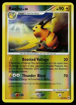 Pokemon Card - Raichu Arceus 27/99 Rare Reverse Holo - Image 1