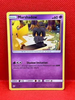 Pokemon Tcg Marshadow 103/236 Sun and Moon: Cosmic Eclipse Non Holo - Image 1