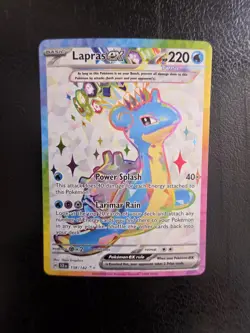 Lapras EX 158/142 SV07 Stellar Crown Ultra Rare Pokemon Card - NM - Image 1