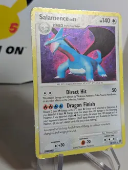 Pokemon Salamence 18/132 Secret Wonders Holo BLEED + TWO SWIRLS - LP - Image 3