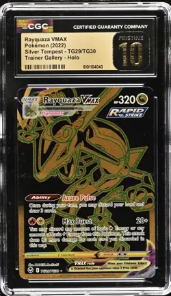 Pokemon Rayquaza VMAX TG29 Ultra Rare Silver Tempest - CGC PRISTINE 10 - Image 1