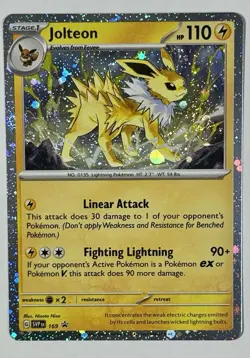 Pokemon TCG - Jolteon - SVP 169 - 2025 S&V: Black Star Promo - Cosmo Holo - Image 1
