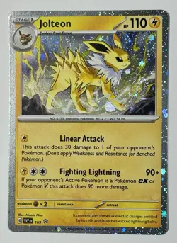 Pokemon TCG - Jolteon - SVP 169 - 2025 S&V: Black Star Promo - Cosmo Holo - Image 3