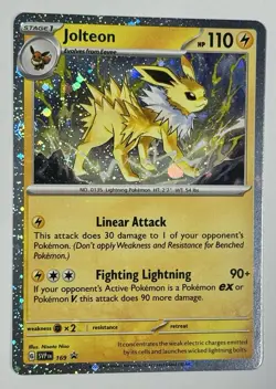 Pokemon TCG - Jolteon - SVP 169 - 2025 S&V: Black Star Promo - Cosmo Holo - Image 4