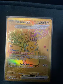 Pikachu EX Prismatic Evolutions Holo Hyper Rare Card 179/131 SV - Image 1