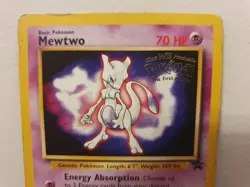 Pokemon TCG Mewtwo #3 Black Star Promo The First Movie Promo WB Stamp - Image 3