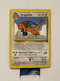 MP Dragonite 5 Movie Black Star Promo Nintendo Pokemon Card 1999 Stamped - Image 1