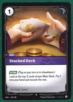 Stacked Deck - Origins (OGN) #183 - Riftbound: League of Legends TCG Card - Image 1