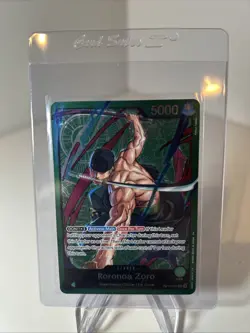 One Piece CCG Roronoa Zoro LEADER card OP12-020 L - Image 1