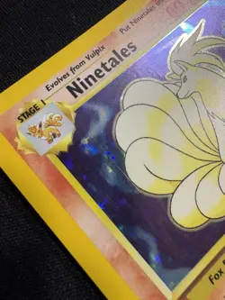 Pokemon Ninetales Base Set 12/102 Holo 1999 WOTC TCG Card - LP - Image 2