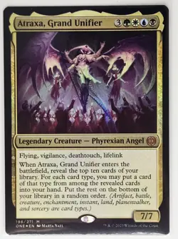 Atraxa, Grand Unifier Phyrexia: All Will Be One Magic: The Gathering FOIL - Image 1