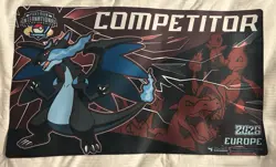 Pokemon EUIC Competitor Playmat Play Mat - 2026 Mega Charizard New - Image 1