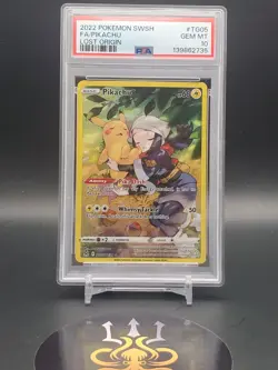 🔥PSA 10 PIKACHU #TG05 Full Art - 2022 POKEMON SWSH LOST ORIGIN TG05/TG30🔥 - Image 1