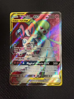 Pokemon TCG Gardevoir & Sylveon GX Full Art Tag Team 204/214 Unbroken Bonds NM - Image 1