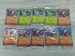 10 Sprigatito SVP 191 & Fuecoco SVP 192 Black Star Pokemon Horizons Promo Sealed - Image 1