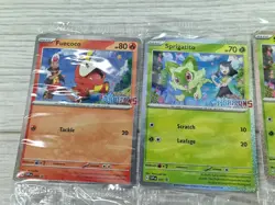 10 Sprigatito SVP 191 & Fuecoco SVP 192 Black Star Pokemon Horizons Promo Sealed - Image 2