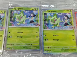 10 Sprigatito SVP 191 & Fuecoco SVP 192 Black Star Pokemon Horizons Promo Sealed - Image 3