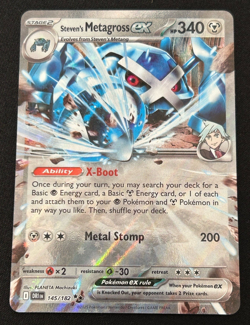 Steven's Metagross EX 145/182 - S&V Destined Rivals Double Rare - Pokemon TCG NM - Image 1
