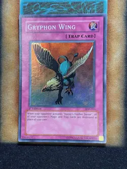 Yugioh Gryphon Wing SDP-050 Super Rare 1st Ed NM - Image 1