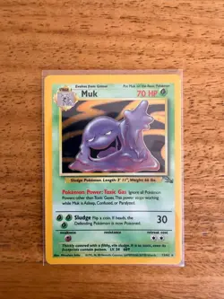 Muk 13/62 Fossil Unlimited - Holo Rare - WOTC Pokemon Card HP - Image 1
