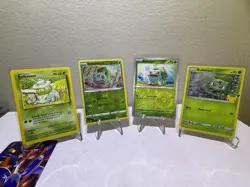 Pokemon TCG Bulbasaur 4 Card Lot Reverse Holo, Regular - Image 1