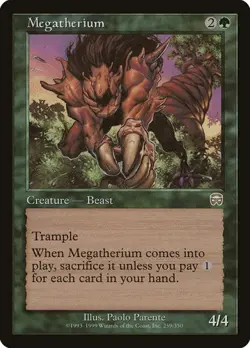 2x Megatherium Mercadian Masques MP MTG - Image 1