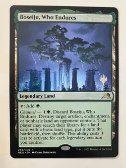 Boseiju, Who Endures Non-Foil *PROMO* MTG NEO MT/NM PW Stamp Combined Shipping - Image 1