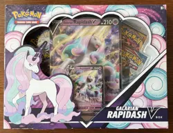 POKEMON TCG SWORD & SHIELD GALARIAN RAPIDASH V PROMO BOX SEALED - Image 1