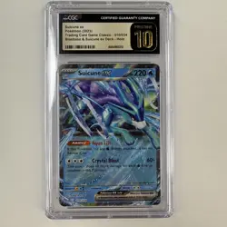 CGC PRISTINE 10 BLACK LABEL Suicune ex 010/034 Pokemon TCG Holo Legendary LOWPOP - Image 1