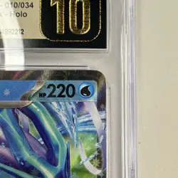 CGC PRISTINE 10 BLACK LABEL Suicune ex 010/034 Pokemon TCG Holo Legendary LOWPOP - Image 3