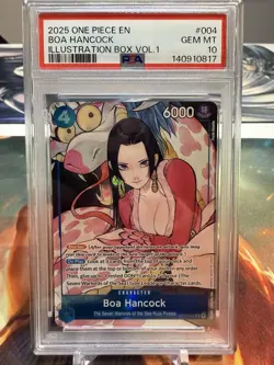 2025 ONE PIECE PROMOS ILLUSTRATION BOX VOL.1 #004 BOA HANCOCK PSA 10 - Image 1
