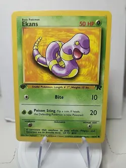 1st Edition Ekans 56/82 - Team Rocket - Near Mint Pokemon Card - Image 1