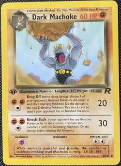 Dark Machoke 40/82 Team Rocket Regular 1st Edition - Pokemon Card - Image 1