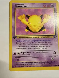 Pokemon Card Drowzee 54/82 1st Edition Team Rocket - Image 5