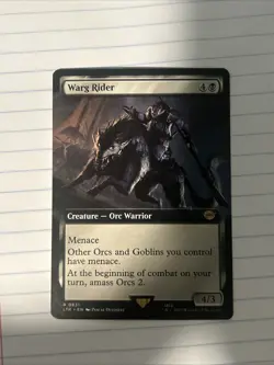 Warg Rider (Extended Art) Universes Beyond: the Lord of the Rings: MTG NM - Image 1