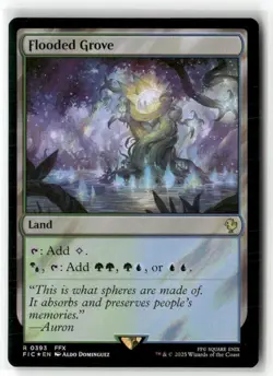 Flooded Grove Commander: Final Fantasy Surge Foil NM MTG - Image 1
