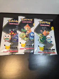 Pokemon TCG First Partner Pack - Lot of 3 - Sinnoh, Unova, Alola NEW/SEALED 820650809620 - Image 1