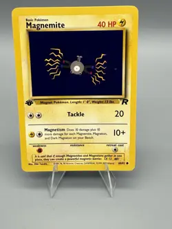 WOTC Pokemon TCG Magnemite 60/82 - Team Rocket - 1st Edition- LP - Image 1