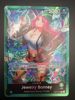 Jewelry Bonney OP07-019 L | One Piece TCG: ST24 Green Jewelry Bonny — Foil NM - Image 1