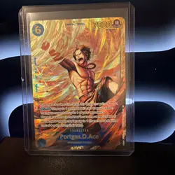 Portgas D Ace X4 Playset OP13-119 Carrying On His Will Foil NM One Piece Card - Image 1