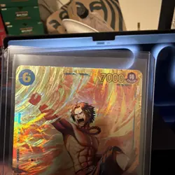 Portgas D Ace X4 Playset OP13-119 Carrying On His Will Foil NM One Piece Card - Image 2