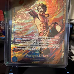 Portgas D Ace X4 Playset OP13-119 Carrying On His Will Foil NM One Piece Card - Image 3