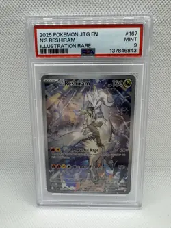 Pokemon TCG N's Reshiram 167/159 Journey Together Holo IR PSA 9 - Image 1